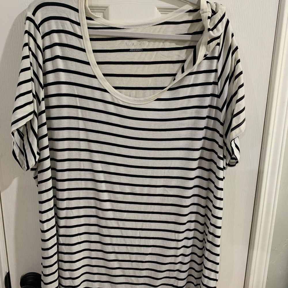 Black and white striped shirt